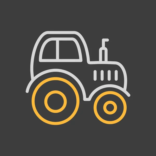Traktör Ikonu Çiftçi Makinesi Tarım Işareti Web Sitenizin Tasarımı Için — Stok Vektör