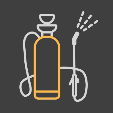 Bahçe spreyi izole edilmiş vektör simgesi. Tarım, bahçe ve bitkiler için grafik sembolü Web sitesi ve uygulama tasarımı, logo, uygulama, UI