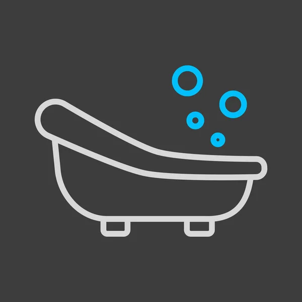 かわいい赤ちゃん風呂のベクトルアイコン 子供や新生児のウェブサイトやアプリのデザイン アプリ Uiのためのグラフシンボル — ストックベクタ