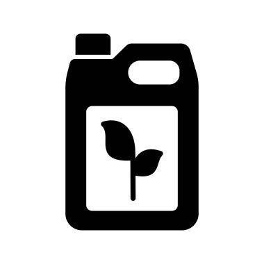 Bitki gübreleri kabı vektör simgesi. Toprağın kimyasal döllenmesi. Tarım, bahçe ve bitkiler için grafik sembolü Web sitesi ve uygulama tasarımı, logo, uygulama, UI