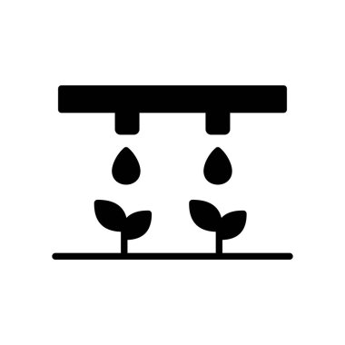 Sulama sistemi simgesini aktar. Tarım işareti. Web sitenizin tasarımı için grafik sembolü, logo, uygulama, UI. Vektör illüstrasyonu, EPS10.