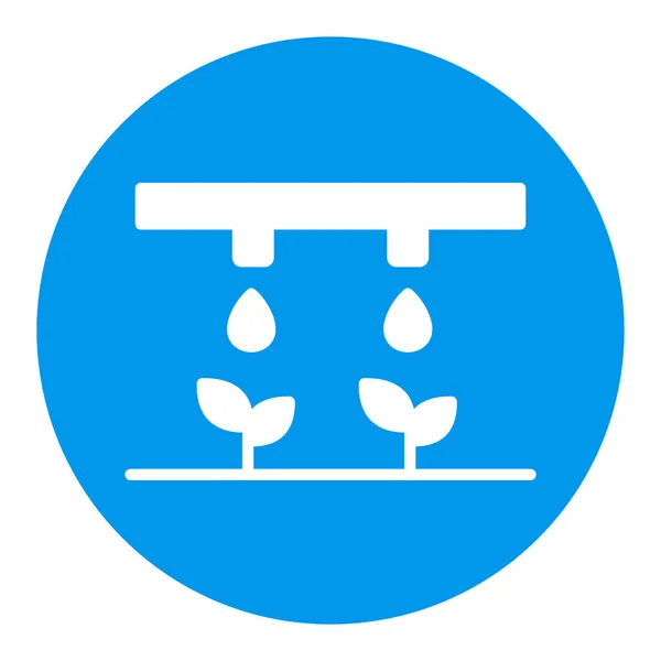 灌漑システムのベクトルグリフアイコンをドロップします 農業標識 ウェブサイトのデザイン アプリ Uiのグラフシンボル ベクターイラスト Eps10 — ストックベクタ
