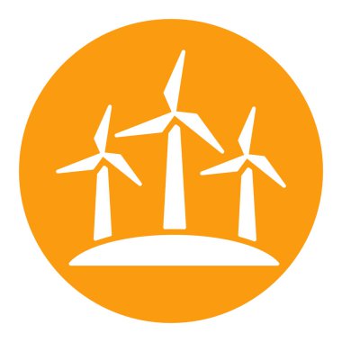 Yel değirmeni sembolü. Tarım işareti. Web sitenizin tasarımı için grafik sembolü, logo, uygulama, UI. Vektör illüstrasyonu, EPS10.