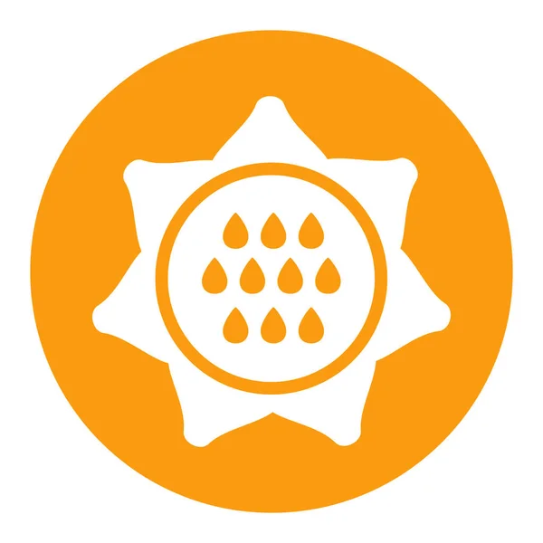 Icône Glyphe Isolé Tournesol Panneau Agricole Symbole Graphique Pour Conception — Image vectorielle