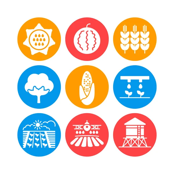 农场场矢量字形图标 农业标志 图形符号为您的网站设计 应用程序 用户界面 病媒说明 Eps10 — 图库矢量图片