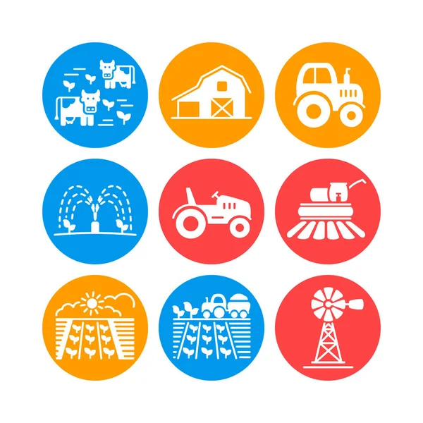 Ikona Wyizolowanego Glifu Wektora Pola Uprawnego Znak Rolnictwa Symbol Graficzny — Wektor stockowy