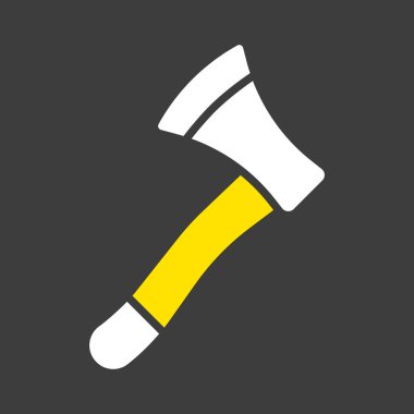 Bahçe baltası vektör simgesi. Tarım, bahçe ve bitkiler için grafik sembolü Web sitesi ve uygulama tasarımı, logo, uygulama, UI