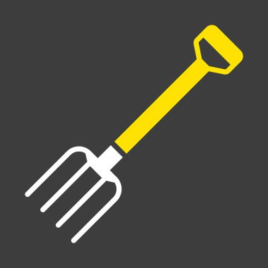 Bahçe yabası vektör simgesi. Tarım, bahçe ve bitkiler için grafik sembolü Web sitesi ve uygulama tasarımı, logo, uygulama, UI