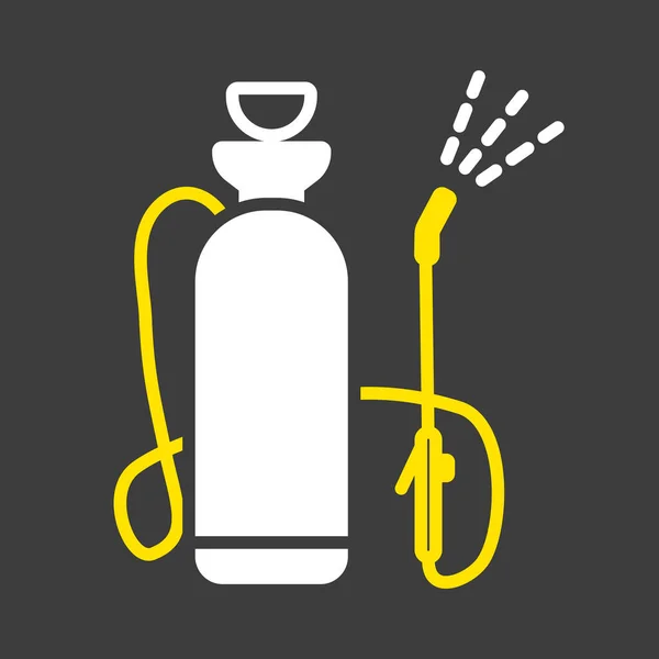 Trädgårdsspruta Vektor Glyf Ikon Graph Symbol För Jordbruk Trädgård Och — Stock vektor