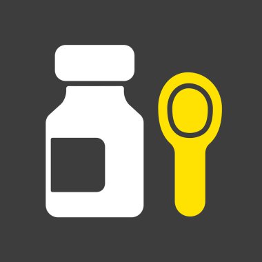 Şurup şurubu şişe vektör sembolü. İlaç ve sağlık sigortası, tıbbi destek işareti. Tıbbi web sitesi ve uygulama tasarımı için grafik sembolü, logo, uygulama, UI