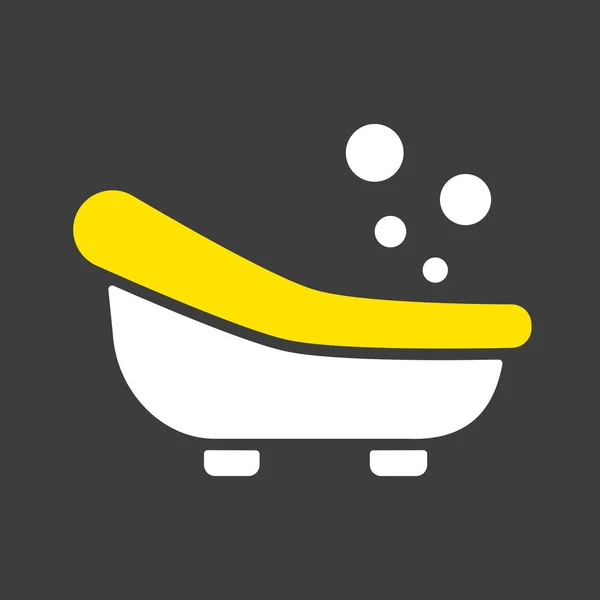 可爱的小宝宝浴池矢量字形图标 儿童和新生儿的图形符号网站和应用程序设计 应用程序 用户界面 — 图库矢量图片