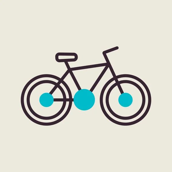 Bicicleta Vector Icono Aislado Señal Camping Símbolo Gráfico Para Viajes — Archivo Imágenes Vectoriales