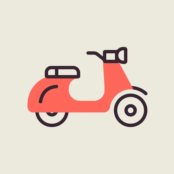 Mopedfahrer Ikone Grafik Symbol Für Reise Und Tourismus Website Und — Stockvektor
