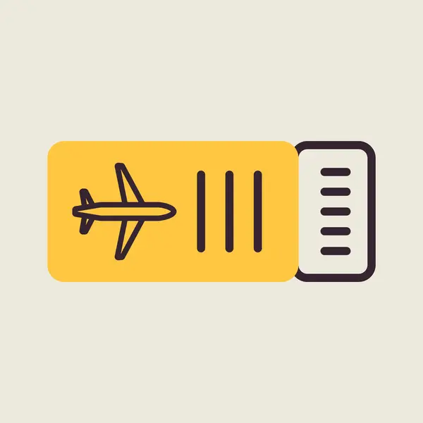 Ikona Wektora Samolotu Letni Znak Symbol Graficzny Strony Internetowej Podróży — Wektor stockowy