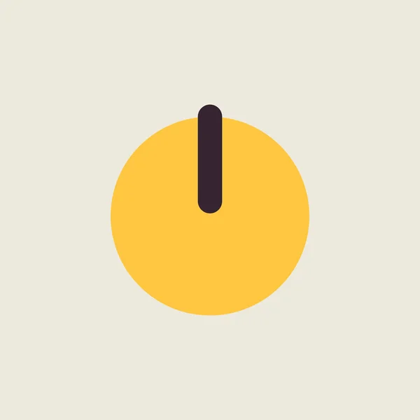 Botón Encendido Icono Vectorial Símbolo Gráfico Para Música Sonido Sitio — Vector de stock