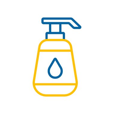 Bebek losyonu şişe vektör ikonu. Çocuklar ve yeni doğmuş bebekler için grafik sembolü Web sitesi ve uygulama tasarımı, logo, uygulama, UI