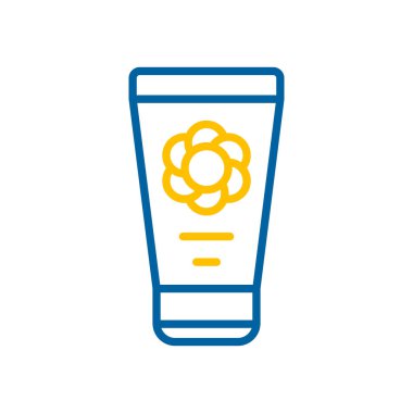 Bebek kremi nemlendiricisi izole edilmiş vektör ikonu. Çocuklar ve yeni doğmuş bebekler için grafik sembolü Web sitesi ve uygulama tasarımı, logo, uygulama, UI