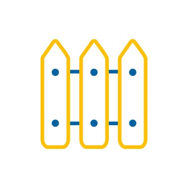 Ahşap çit bahçe vektör simgesi. Tarım, bahçe ve bitkiler için grafik sembolü Web sitesi ve uygulama tasarımı, logo, uygulama, UI