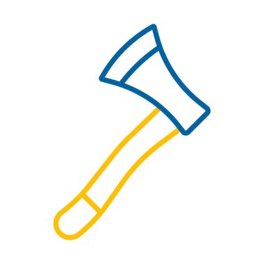 Bahçe baltası izole vektör simgesi. Tarım, bahçe ve bitkiler için grafik sembolü Web sitesi ve uygulama tasarımı, logo, uygulama, UI