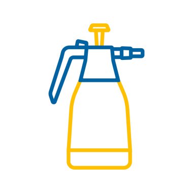 Bahçedeki el sıkıştırıcı sprey pompa vektör simgesi. Tarım, bahçe ve bitkiler için grafik sembolü Web sitesi ve uygulama tasarımı, logo, uygulama, UI