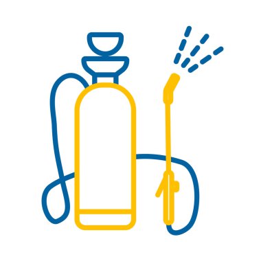 Bahçe spreyi izole edilmiş vektör simgesi. Tarım, bahçe ve bitkiler için grafik sembolü Web sitesi ve uygulama tasarımı, logo, uygulama, UI