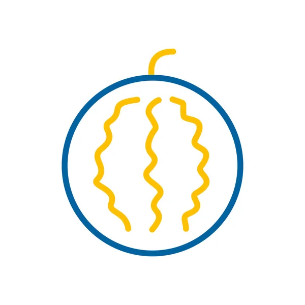 Watermelon Isolated Icon Agriculture Sign Graph Symbol Your Web Site — 스톡 벡터