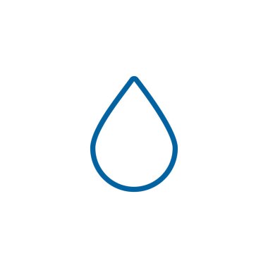 İzole edilmiş su vektör simgesini bırakın. Meteoroloji işareti. Seyahat, turizm ve hava durumu web sitesi ve uygulama tasarımı, logo, uygulama, UI için grafik sembolü