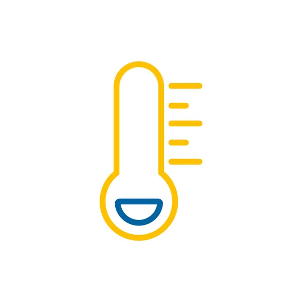 Thermometer Frost Cold Isolated Vector Icon Meteorology Sign Graph Symbol — Stock Vector