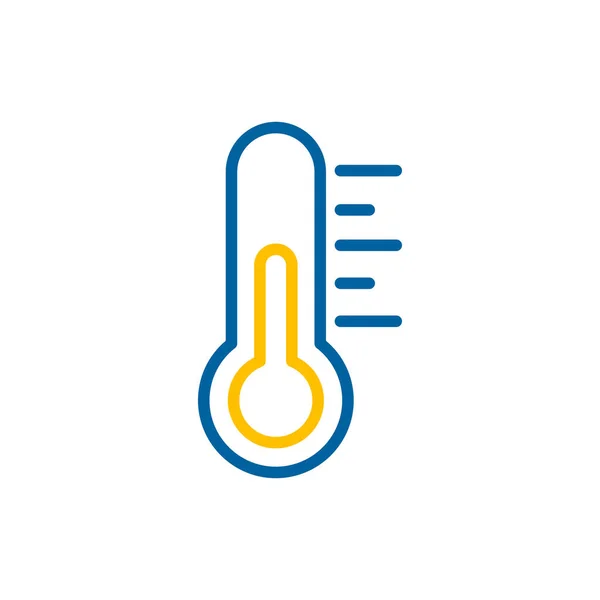 Thermometer Heat Isolated Vector Icon Meteorology Sign Graph Symbol Travel — Stock Vector