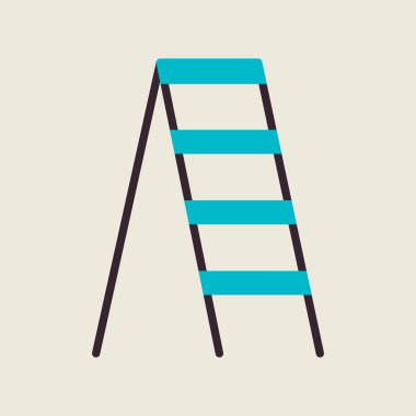 Bahçe merdivenleri, merdiven vektör ikonu. Tarım, bahçe ve bitkiler için grafik sembolü Web sitesi ve uygulama tasarımı, logo, uygulama, UI