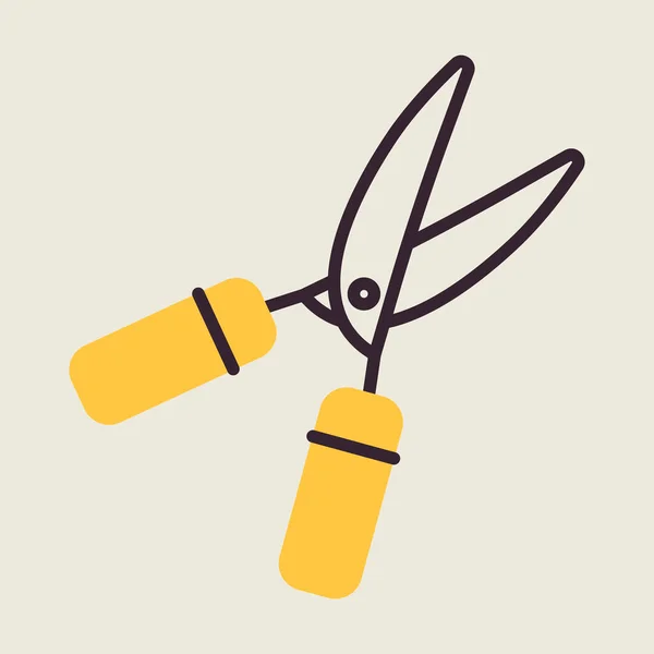 Nożyce Ogrodowe Ikona Wektora Nożyce Żywopłotu Znak Symbol Graficzny Dla — Wektor stockowy