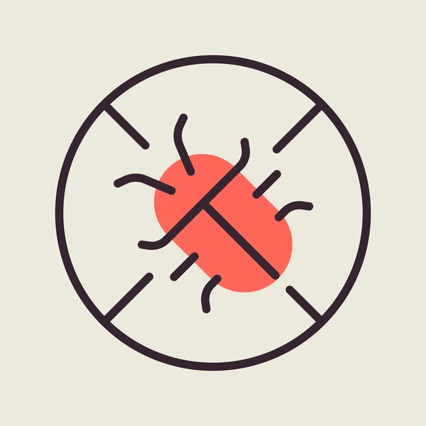 Kontrola Škůdců Hmyzu Ochrana Rostlin Před Vektorovou Ikonou Vraku Grafický — Stockový vektor