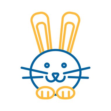 Tavşan vektör simgesi. Evcil hayvan işareti. Evcil hayvan ve veteriner web sitesi ve uygulama tasarımı, logo, uygulama, UI için grafik sembolü