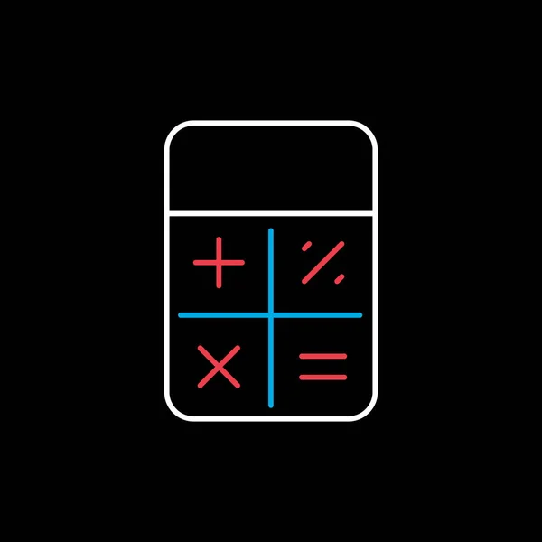 Calculator Vectoricoon Financiën Teken Grafiek Symbool Voor Website Ontwerp Logo — Stockvector