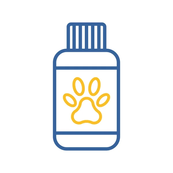 Shampooing Animal Vecteur Icône Isolée Pet Animal Signe Symbole Graphique — Image vectorielle