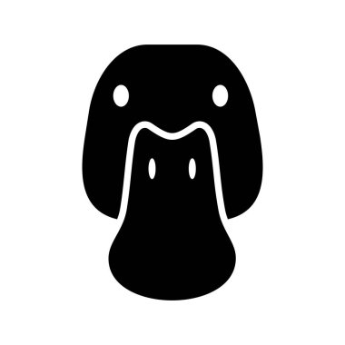 Ördek izole edilmiş sembol. Çiftlik hayvanı vektör çizimi. Tarım işareti. Web sitenizin tasarımı için grafik sembolü, logo, uygulama, UI. EPS10.