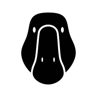 Kaz izole edilmiş kabartma simgesi. Çiftlik hayvanı vektör çizimi. Tarım işareti. Web sitenizin tasarımı için grafik sembolü, logo, uygulama, UI. EPS10.