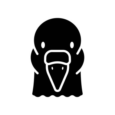 Güvercin izole edilmiş kabartma simgesi. Hayvan kafası vektör sembolü. Tarım işareti. Web sitenizin tasarımı için grafik sembolü, logo, uygulama, UI. EPS10.
