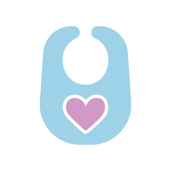 宝宝Bib隔离向量字形图标 儿童和新生儿的图形符号网站和应用程序设计 应用程序 用户界面 — 图库矢量图片
