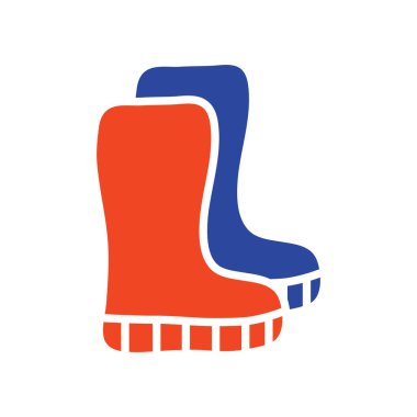 Kauçuk çizme sembolü. Tarım, bahçe ve bitkiler için grafik sembolü Web sitesi ve uygulama tasarımı, logo, uygulama, UI