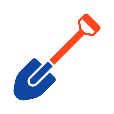 Bahçe küreği sembolü. Tarım, bahçe ve bitkiler için grafik sembolü Web sitesi ve uygulama tasarımı, logo, uygulama, UI