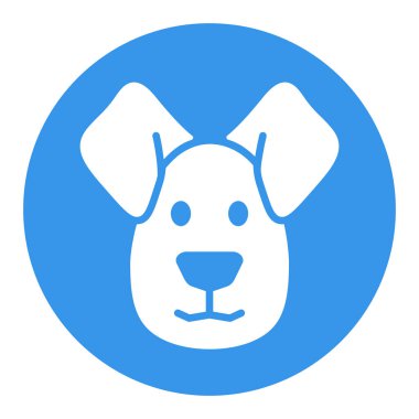 Köpek sembolü simgesi. Çiftlik hayvanı vektör çizimi. Tarım işareti. Web sitenizin tasarımı için grafik sembolü, logo, uygulama, UI. EPS10.