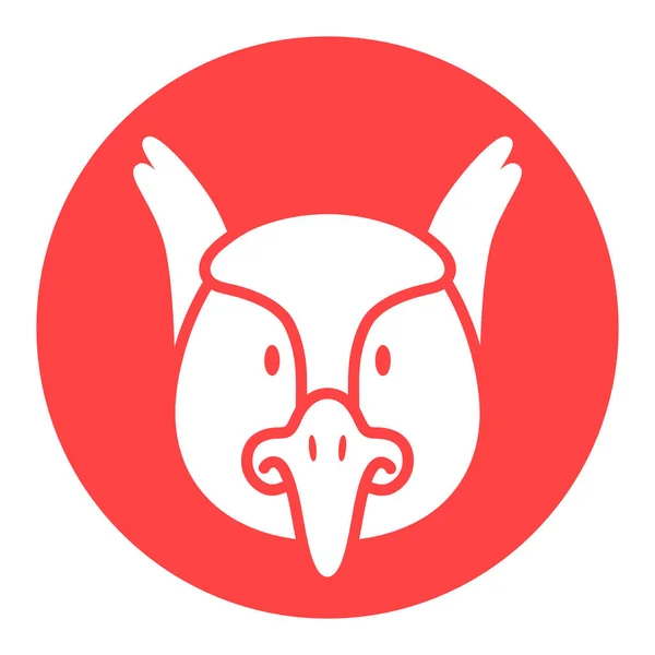 Ikona Glifów Bażantów Wektor Głowy Zwierzęcia Znak Rolnictwa Symbol Graficzny — Wektor stockowy