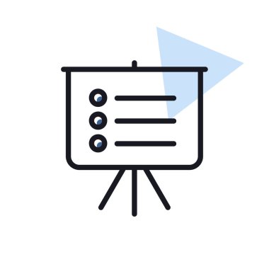 Eğitim kurulu ana hatlarıyla ilgili istatistikler. Planlama işareti. İş için. Web sitenizin tasarımı için grafik sembolü, logo, uygulama, UI. Vektör illüstrasyonu, EPS10.