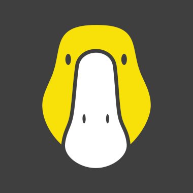 Kaz sembolü simgesi siyaha izole edilmiş. Çiftlik hayvanı vektör çizimi. Tarım işareti. Web sitenizin tasarımı için grafik sembolü, logo, uygulama, UI. EPS10.