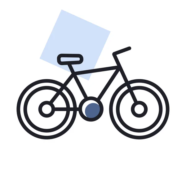 Bicicleta Vector Icono Aislado Señal Camping Símbolo Gráfico Para Viajes — Archivo Imágenes Vectoriales