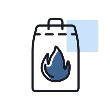 Izgara kömür vektör ikonu. Barbekü ve bbq ızgara tabelası. Yemek pişirme web sitesi ve uygulama tasarımı, logo, uygulama, UI için grafik sembolü