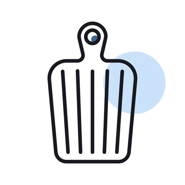 Schneidebrett Vektorsymbol Hackbrett Symbol Grafik Symbol Für Das Kochen Website — Stockvektor