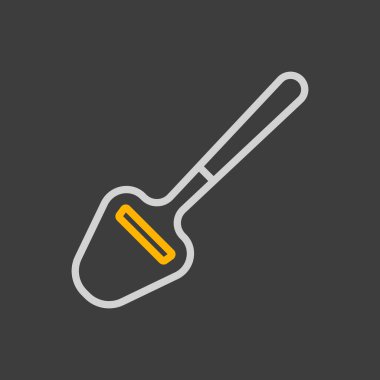 Peynir şeritleri vektör simgesini kesme makası. Mutfak aletleri. Yemek pişirme web sitesi tasarımı, logo, uygulama, UI için grafik sembolü