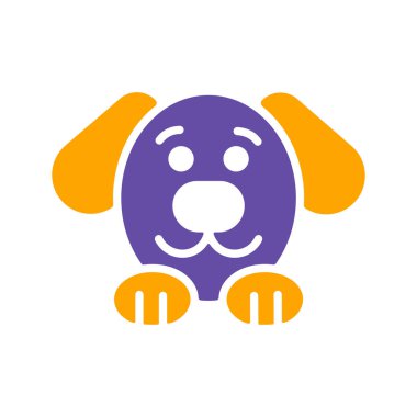 Köpek vektör simgesi. Evcil hayvan işareti. Evcil hayvan ve veteriner web sitesi ve uygulama tasarımı, logo, uygulama, UI için grafik sembolü